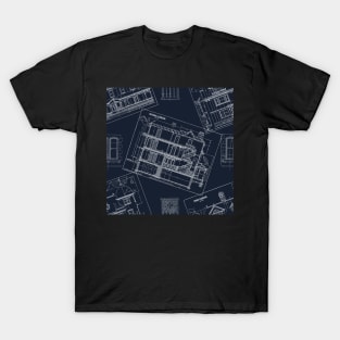 All-Over Blueprints T-Shirt